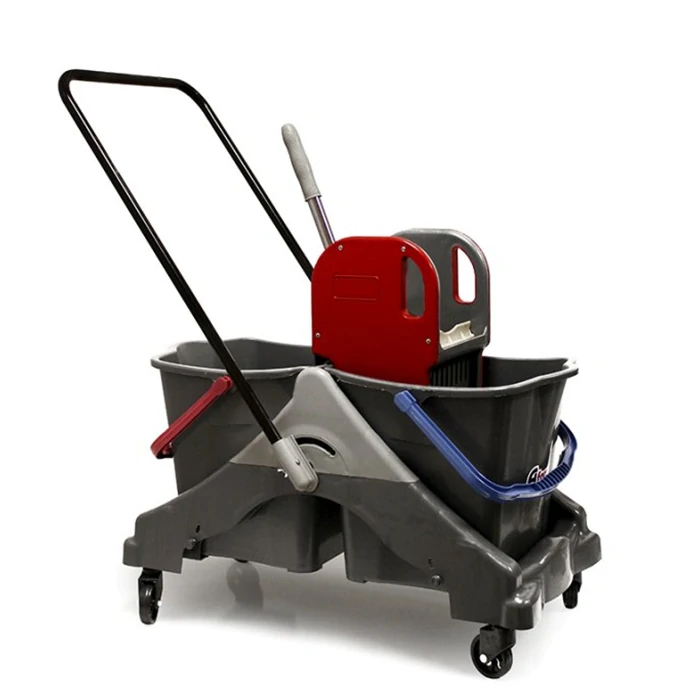 Double Bucket Mop Wringer Trolley - Turkish Manufacturer