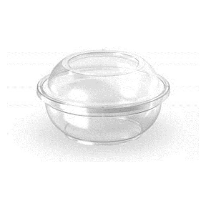 OEM Wholesale high quality round 120ml transparent plastic bowl with lid  for dessert Manufacturer and Factory