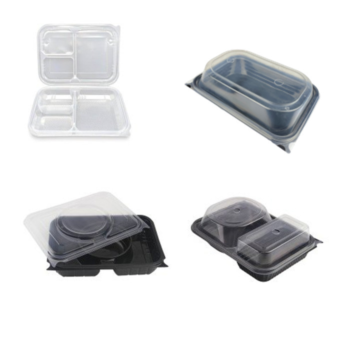 Clear Plastic Quality Containers Tubs with Lids Microwave Food Safe Takeaway
