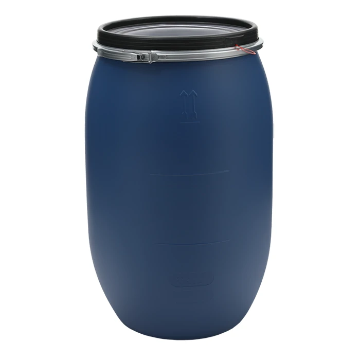 Wholesale 150-Liter HDPE Plastic Drums with Open Head and Bung