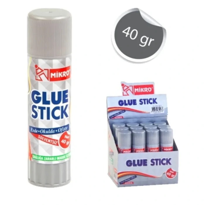 Glue Stick 40g - Pack of 12 | Quick-Drying, Mess-Free Adhesive