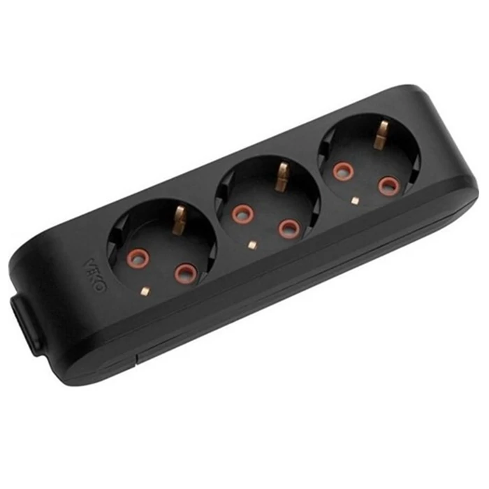 Grounded Child Protected Triple Socket with Viko Terminals
