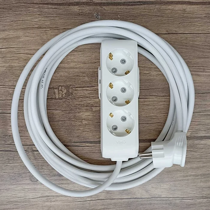7m Economic 3-Group Socket Grounded Child-Proof Cable