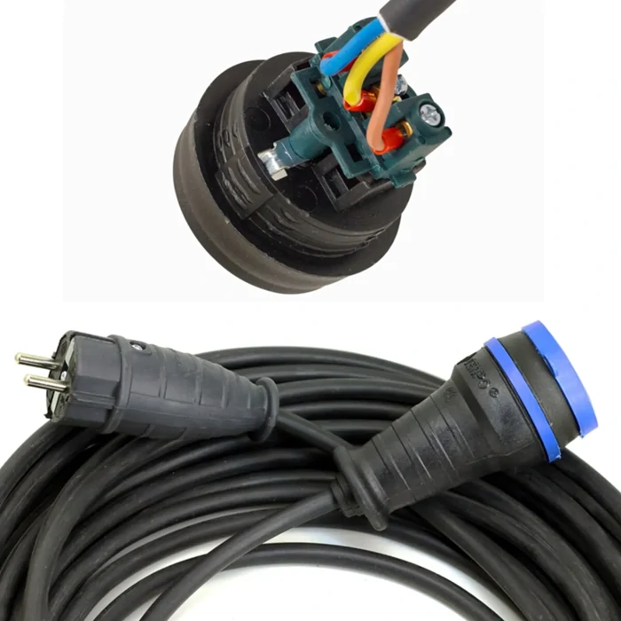 products/20m Extension Cable 3x2.5mm with Rubber Head - Black - Kahruman