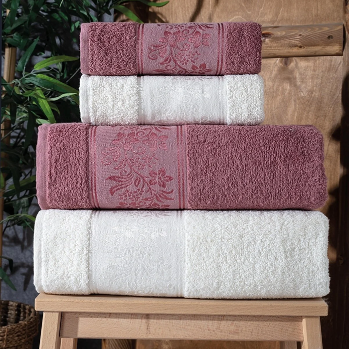  The Lara Bath Towel Set consists of 4 towels