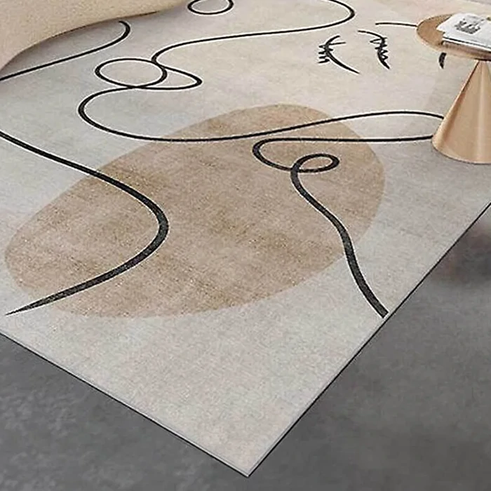 Digital Non-Slip Washable Modern Minimalist Living Room Carpet 