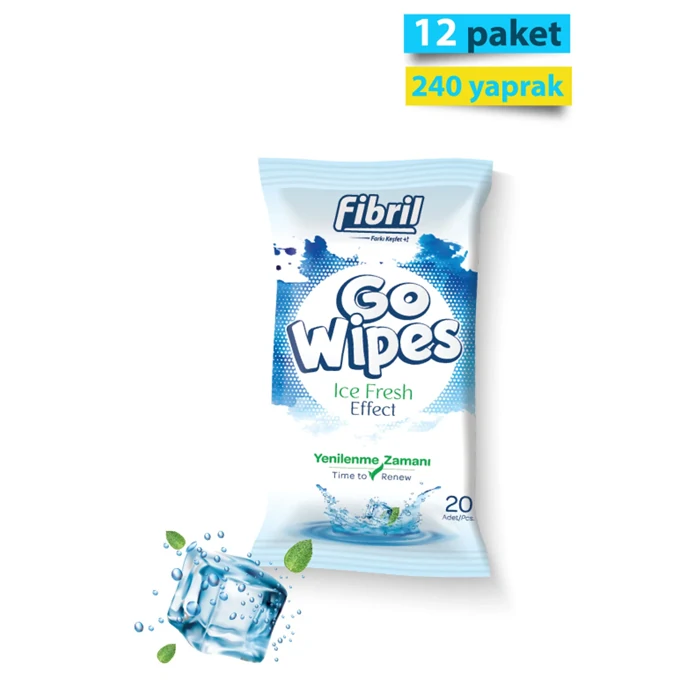 Go Wipes Ice Fresh Wet Wipes - Refreshing Cleanliness On-the-Go