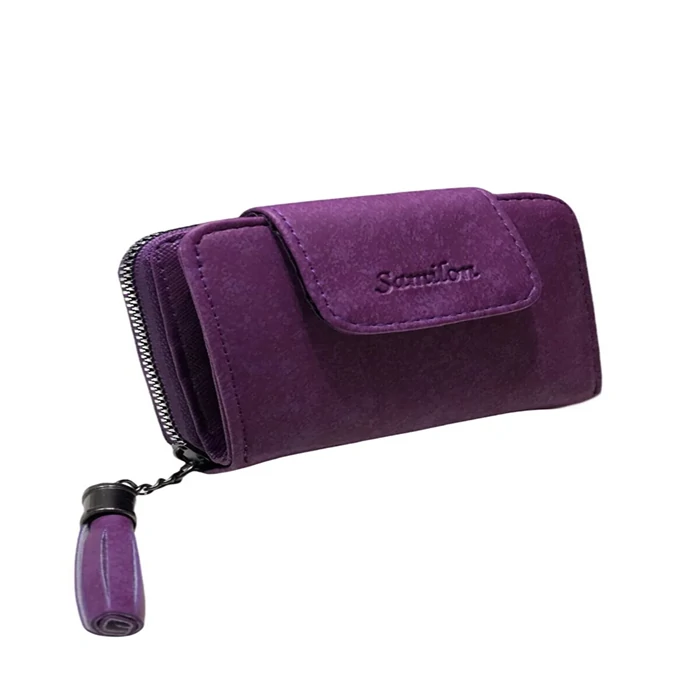 Women's Purple Wallet Handbag - Small Size | Kahruman