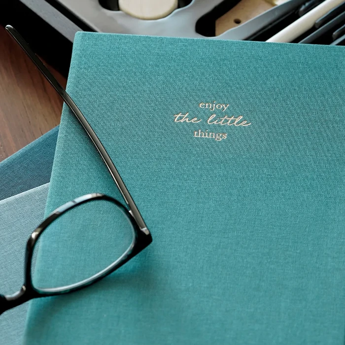 Capture your thoughts in style with Dark Green Lined Hardcover Notebook - 14x20 cm