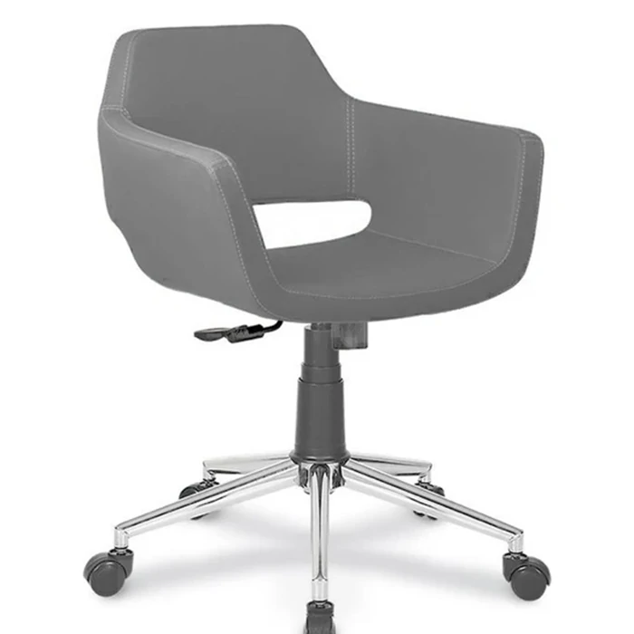 Zidan Chef Chair - Single Arm Tilt & Chrome Star Leg