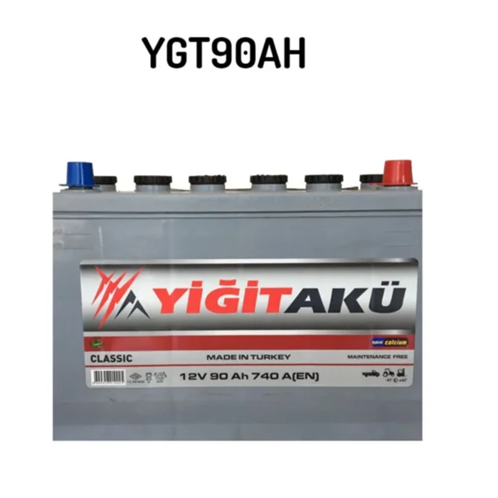Yiğit Battery 90Ah High Salt Pole - 2 Years Warranty
