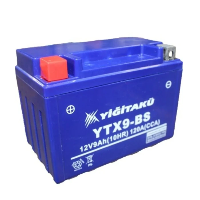 12V 9Ah YTX9-BS Motorcycle Battery - Yiğit (Low Battery)