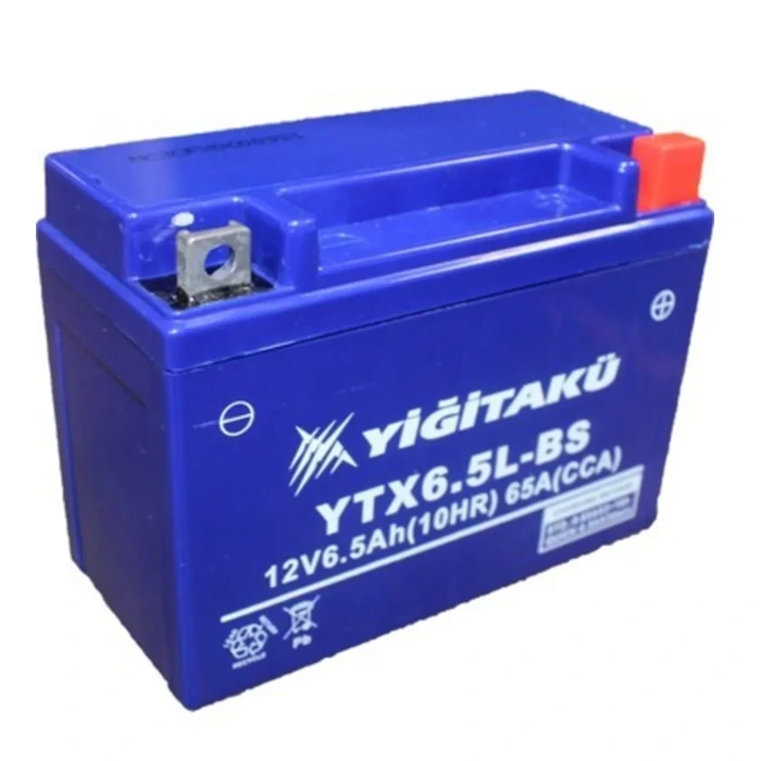 Reliable Power Source - 12V 6.5Ah YTX6.5L Motorcycle Battery