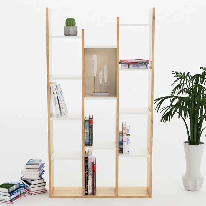 Vito Bookcase White Oak | Stylish Storage Solution