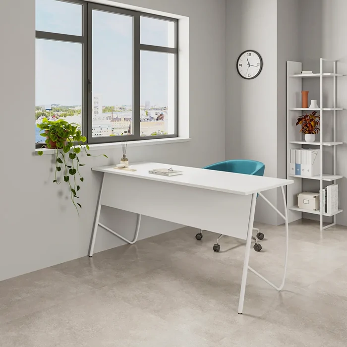 Ella Study Desk 150 White | Modern Workspace