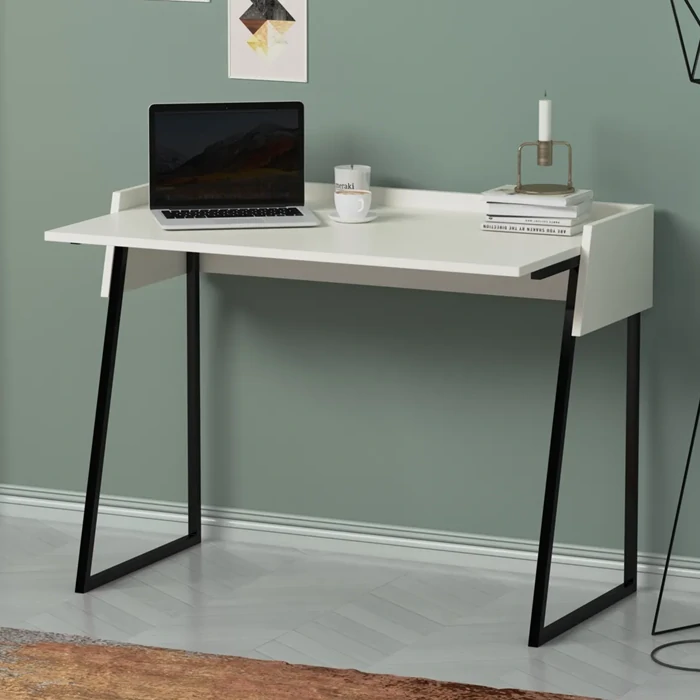 Rone Study Desk White | Sleek & Functional Workspace