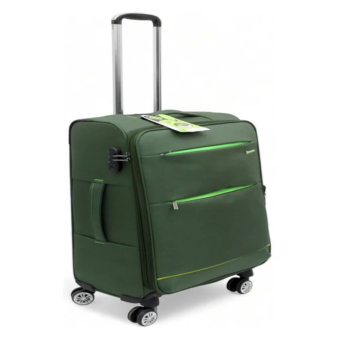 Khaki Medium Carry-on Fabric Suitcase | Lightweight Luxury Travel Gear