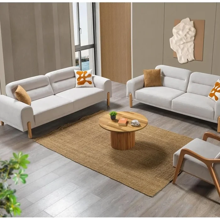 Luxurious Parla Sofa Set – 2 Three-Seater Sofas & 1 Armchair