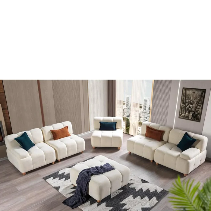 Small Corner Sofa, Convertible Bed, Hornbeam Frame