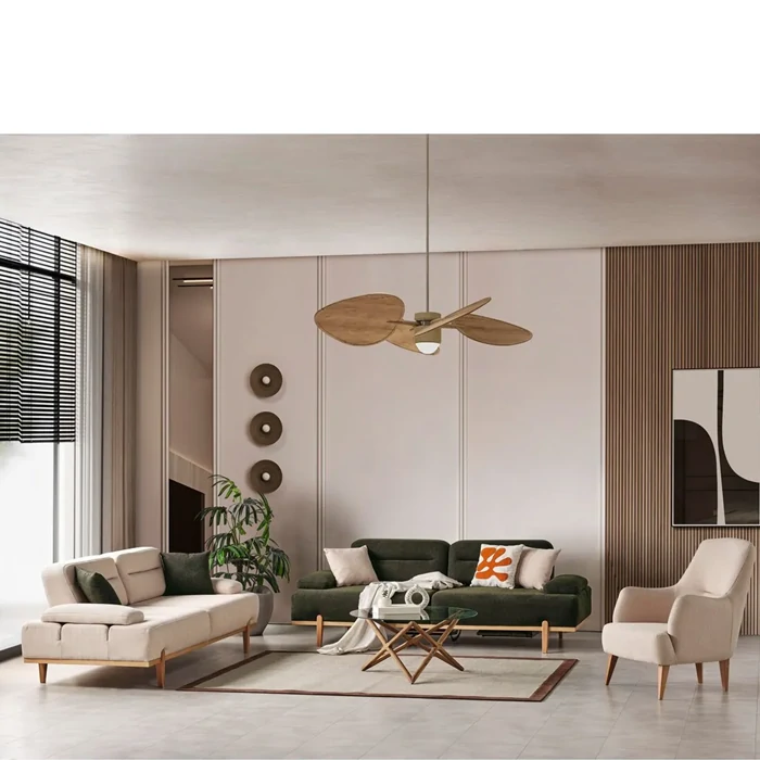 Zara Sofa Set, Boucle Fabric, 2 Three-Seater Sofas + Armchair