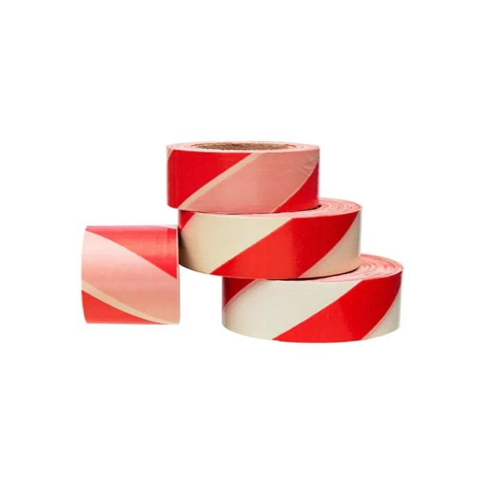 Red-White Safety Warning Tape, 500m x 6cm, 30 Microns