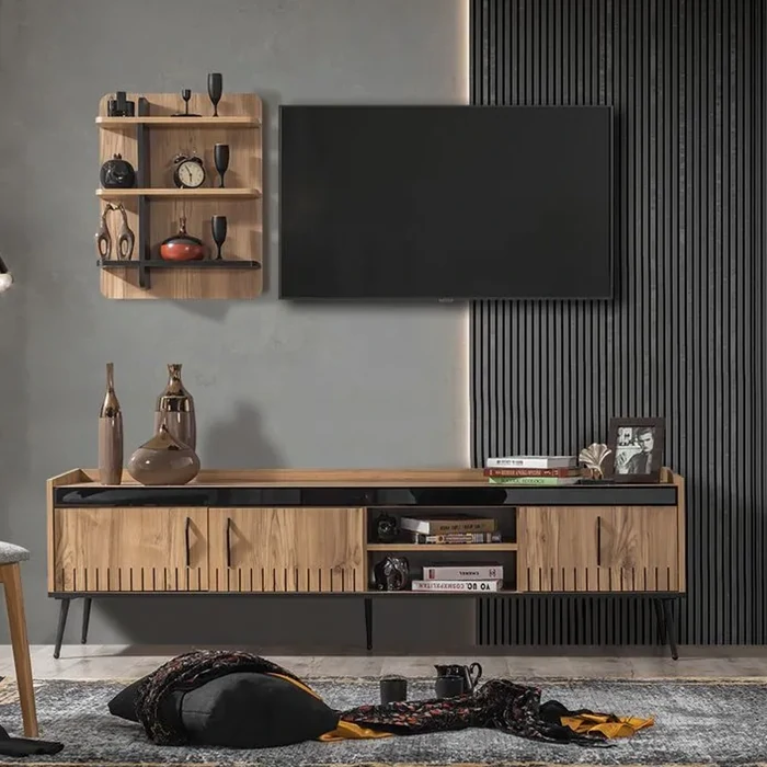 Izgi TV Unit – Modern Design, 200 cm Width