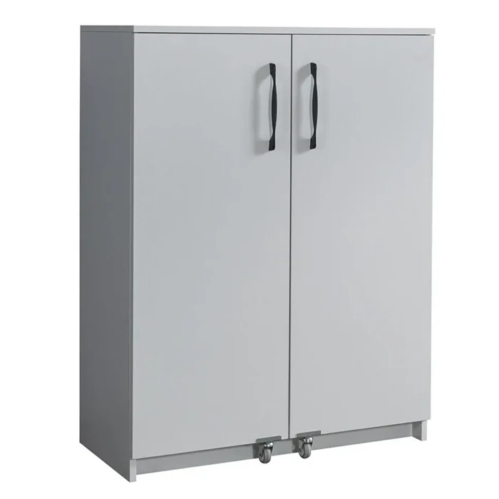 Demery White 120-Inch Pantry Cabinet – Elegant Chipboard Storage Solution