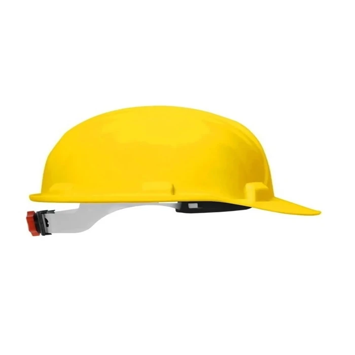 Yellow Helmet with Adjustable Screw