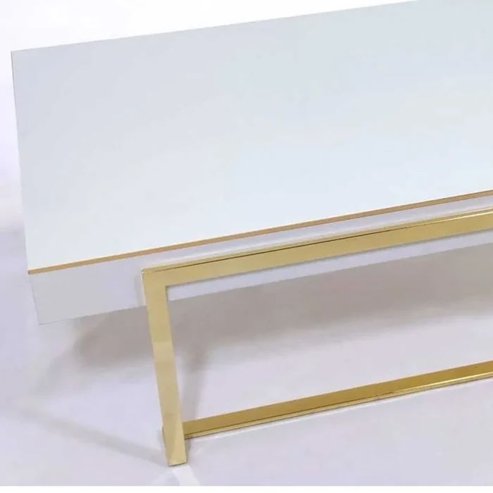 Aphra Ecru Gold Coffee Table – Sophistication and Elegance for Your Living Room