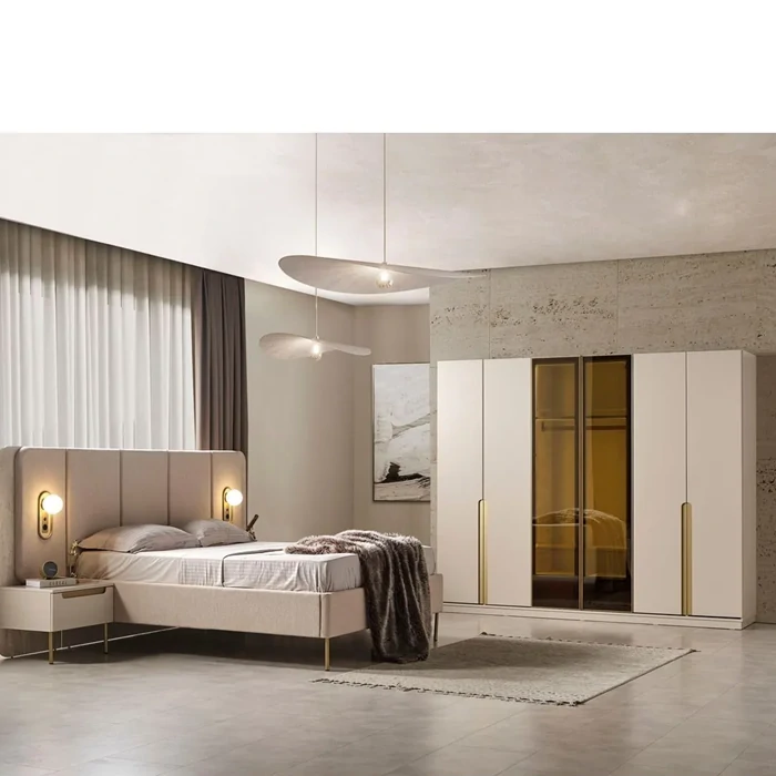 Sara Bedroom Set Gold – Luxurious and Elegant