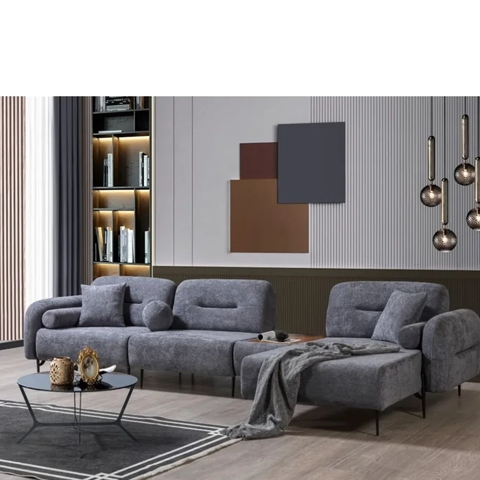 Eylül Corner Sofa with Coffee Table - Spacious and Stylish Living Solution