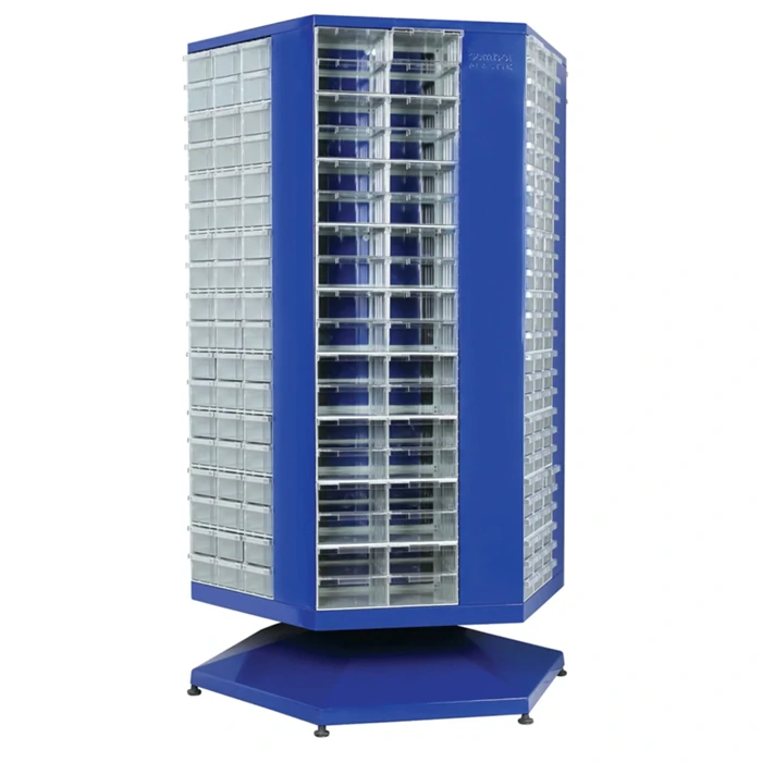 MT 125 Hexagon Plastic Revolving Cabinet – Durable & Efficient Storage Solution