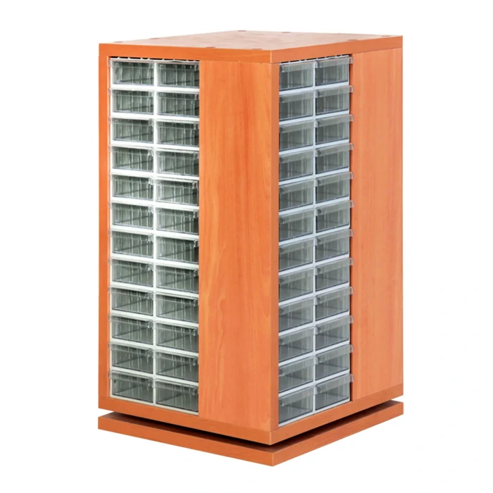 Symbol SD102-96 Plastic Wooden Revolving Cabinet – 96 Compartment Storage Solution