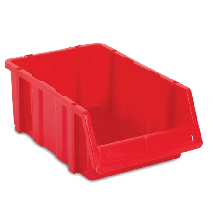 PA550 Red Pin Plastic Toolbox – Secure and Spacious Tool Organizer