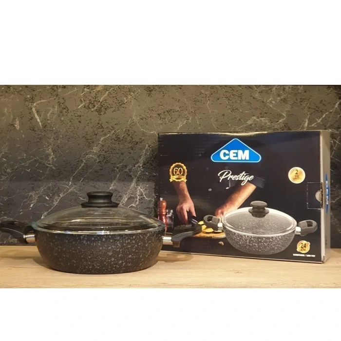 Prestige Granite Karnıyarik Pot 24 cm – Durable Non-Stick Design