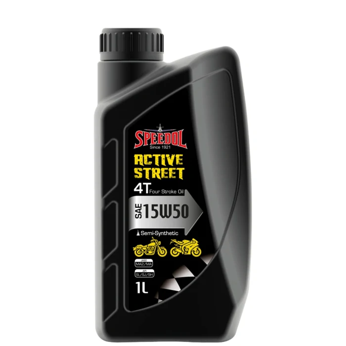 Active Street 4T Semi-Synthetic 15W-50 Motorcycle Engine Oil - 1L