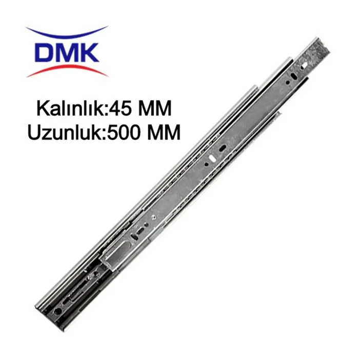 Telescopic Rail with Brake - 45x500 mm. Quiet & Smooth Operation