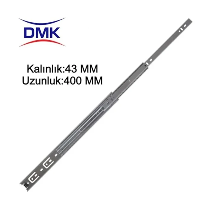 Telescopic Ball Bearing Rail - 43x400 mm. Smooth, Quiet, and Durable Design